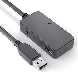 PureLink DS3200-100 USB 3.1 Gen.1 actieve verlenging met 4-poorts USB hub (USB-A stekker op hub 4x USB-A aansluiting), incl. EU voeding 5V3.5A, 10,0m, zwart