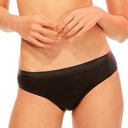 Bodyform Culotte menstruelle lavable - Jusqu'à 12 heures de protection - Sous-vêtements menstruels pour flux modéré - Noir - Taille M