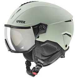 uvex instinct visor, Skihelm Unisex-Volwassene, oxid green matt, 59-61 cm