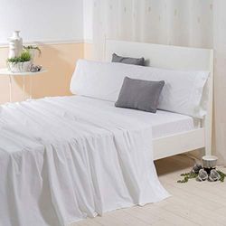 Sancarlos JARETA Embroidered Sheets, White, 150 Bed