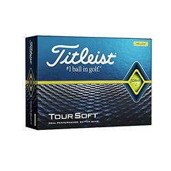 Titleist 2020 tur mjuk YLW golfboll, män, gul, en storlek