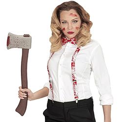 W WIDMANN MILANO Party Fashion, Accessoires bretelles + Nœud Papillon, design effrayant, polyvalent pour Halloween, taille unique, facile à utiliser pour un look mémorable