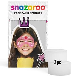 Snazaroo Make Up 1198010 Make-up sponsjes, fijnporig, voor kindermake-up, 1 pak van 2 make-up sponsjes