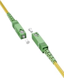 goobay 59639 Glasvezelkabel (FTTH) / Singlemode (OS2) Simplex/SC APC (8°) mannelijk naar SC-APC (8°) mannelijk/glasvezelkabel / 2 m