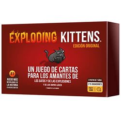 Exploding Kittens Exploding Kittens kaartspel voor kattenliefhebbers en explosies, vanaf 7 jaar, voor 2 tot 5 spelers, 15 minuten per spel, Spaans