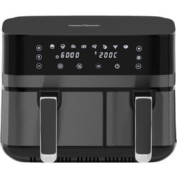 Friggitrice ad aria calda ProfiCook | Sistema Ready simultaneo | 9 litri | Friggitrice ad aria calda a 2 camere | Frittura senza grassi | Vasca antiaderente | Friggitrice ad aria | PC FR 1295 H