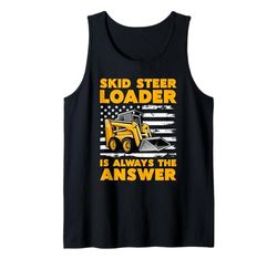 Diseño Entusiasta del Cargador Skid SMotiver Camiseta sin Mangas