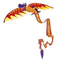 Paul Günther 1136 - Cerf-volant 3D pour enfants, cerf-volant aux couleurs vives, voile en polyester de haute qualité, avec poignée d'enroulement et cordelette, dimensions env. 102 x 320 cm