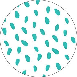 Bonateks, Round Digital Printed Mouse Pad, Non-Slip Base, for Office and Home, Diameter:22cm