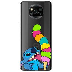 ERT GROUP mobiltelefonfodral för Xiaomi POCOPHONE X3 originalt och officiellt licensierat Disney mönster Stitch 015 optimalt anpassad till formen på mobiltelefonen, gedeeltelijk transparant