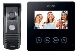 EURA VDP-52A3 ATIRA video-deurintercom intercom 4 draden, 4,3 inch kleurenmonitor, 2 ingangen, zwart