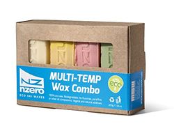 NZEROWAX - Combo Eco Multi Temperaturen Was Pack, 200g 50g (x4) | Ecologische plantaardige was voor verschillende temperaturen