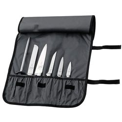 Mercer Culinary 7-Pocket Knife Roll, Black