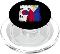 Corea del Sur Filipinas Media Bandera Coreana Filipino Jersey PopSockets PopGrip para MagSafe