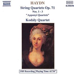 Haydn : Quatuors à cordes Op. 71, n° 1, 2 et 3