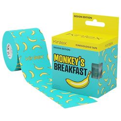 KINTEX - Cinta Kinesiologica | Cinta Kinesiotape con Diseño Resistente al Agua y a la Piel, 5cmx5m, Cinta para Deporte, Cintas Elásticas Fisioterapia | Venda Elástica Adhesiva (Monkey´s Breakfast)