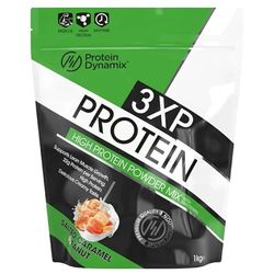 Protein Dynamix - 3XP Whey Protein Powder - Whey, Pea & Hydrolysed Wheat Protein Blend for Lean Muscle Growth - Salted Caramel Peanut Flavour - 22g Protein • 127kcal Per Serving - 1Kg
