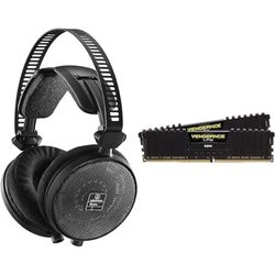 Audio-Technica R70X Open Back Reference Headphone Black & Corsair VENGEANCE LPX DDR4 RAM 32GB (2x16GB) 3200MHz CL16 Intel XMP 2.0 Computer Memory - Black (CMK32GX4M2E3200C16)