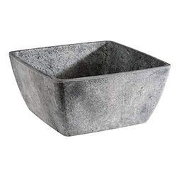 APS 84830 skål "ELEMENT", grå, melamin, 1,5 l, 19 cm x 19 cm x 9 cm