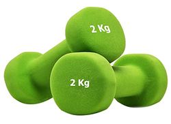 G5 HT SPORT Neopreen halters voor gymnastiek en thuisgymnastiek antislip 0,5 tot 6 kg Koppel of enkel (2 x 2 kg)..