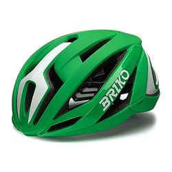 Briko Quasar Bardiani Casque Adulte Unisexe, Vert – Blanc, M
