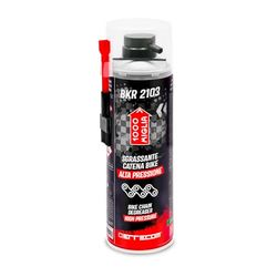 Errecom 1000 Miglia BKR 2103 Spray Desengrasante Cadena y Grupo Piñones para Bicicletas y Motos de Alta Presión + Cepillo de Cerdas Duras que también se puede utilizar con conectado al bote - 500 ml
