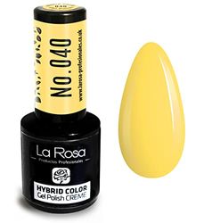 LaRosa Gel Nail Polish CREME - UV/LED Soak-Off Nail Art Manicure Pedicure for Professional, Salon & Home Use - Long Lasting & Easy to Apply 9ml