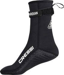 CRESSI Guardian Hoge neopreen sokken, 2 mm, XS-2 mm, neopreen hoge sokken met klittenband, ideaal voor alle watersportliefhebbers, zwart, XS, uniseks