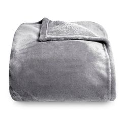 Silentnight Supermjuk fleecefilt – mångsidigt fluffigt överkast för bäddsoffa och soffa tillverkad av varm mysig supermjuk fleece – träkol – 130 x 150 cm