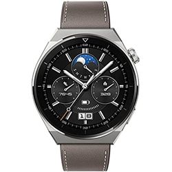 HUAWEI WATCH GT 3 Pro 46 mm smartwatch met ECG voor heren, bruin, continue gezondheidsbewaking, GPS, tot 14 dagen batterijduur, draadloos opladen, 100 sportmodi, iOS/Android