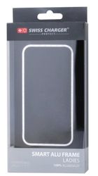 Swiss Charger SCP4001 Smart beschermhoes met aluminium frame voor iPhone 4/4S, aluminium