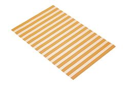 KitchenCraft Woven Vinyl Placemat, 45 x 30 cm (17.5" x 12") - Orange Stripes