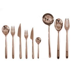 Mepra 109122075 Ménagère de 75 Pièces Linea Bronzo