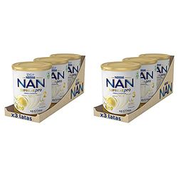 NAN Supreme 2 Leche De Continuación En Polvo Premium 3 latas x 800 g + Supreme 3 Leche De Crecimiento En Polvo Premium, 3 latas x 800 g