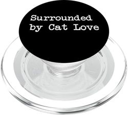 Rodeado de citas divertidas de amor de gatos PopSockets PopGrip para MagSafe