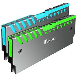 Lot de 2 Dissipateurs Thermiques pour Mémoire Ram Jonsbo NC-2 RGB (Argent)
