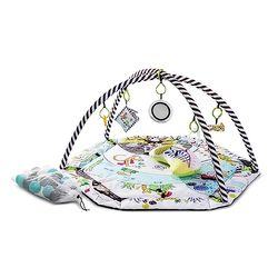 kk Kinderkraft SMARTPLAY Ginásio para bebé, tapete para crianças, tapete de bebé, 7 brinquedos, 20 bolas, 2 arcos, com acessórios, para bebé, multifuncional, piscina seca, multicolorido