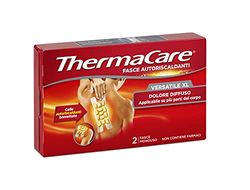 ThermaCare Versatile XL Self Heating Therapeutic Heat Bands for Diffuse Pain, 8 Hours Constant Warmth, 2 Disposable Bands,Red