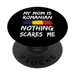 Mi Mamá Es Rumana Nada Me Asusta PopSockets PopGrip Intercambiable