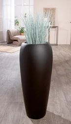 Planter XXL, glasvezel, zwart, PU 1, L. 43 cm, W. 44 cm, H. 92 cm