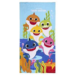 CERDÁ LIFE'S LITTLE MOMENTS CD-22-7259 - Toalla de Playa de Baby Shark para Niños con Licencia Oficial Nickelodeon