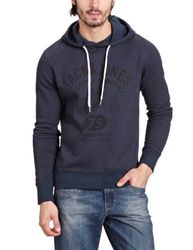 Jack and Jones Burt Sweatshirt voor heren, Donkerblauw, XL