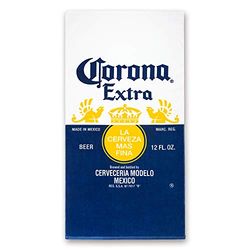 Corona Logo Beach Towel 30 x 60 inch 100% Cotton Beer Label Pool Towel, Travel, Camping, Lake (30" x 60", Blue)