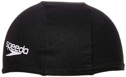 Speedo Polyester Cap Junior gorro de natação júnior unissexo, preto, tamanho único