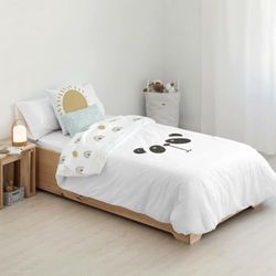 Kids&Cotton Inder, dekbedovertrek, zwart, 175 draden, 180 x 220 cm