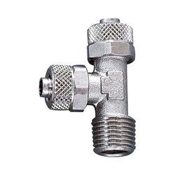 Riegler 110628 L inschroefverbinding, R 1/4 o., voor slang 6/4 mm, messing vernikkeld
