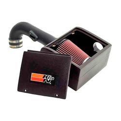 K&N Kit d'admission 57i compatible avec Chevrolet Silverado 2500, 3500 6.6D avec filtre rond 2005-2007 (57-3057)