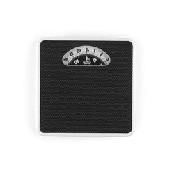 Salter Mechanical Bathroom Scale – Traditional Body Weighing Scale with Large Analogue Dial, Non-Slip Platform, 133kg Capacity, Compact Design, Classic Fitness Scale, No Batteries Required, Black