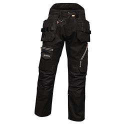 Regatta Pantaloni da Lavoro Tactical Threads Execute Multi Tasca con Rinforzi Trousers, Uomo, Black, 36"