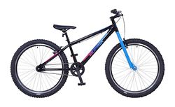 Wildtrak – stålmountainbike, vuxna, 26 tum, 1-växlad – svart